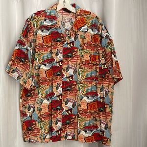 Monzini Collection‎ Route 66 Hawaiian Shirt